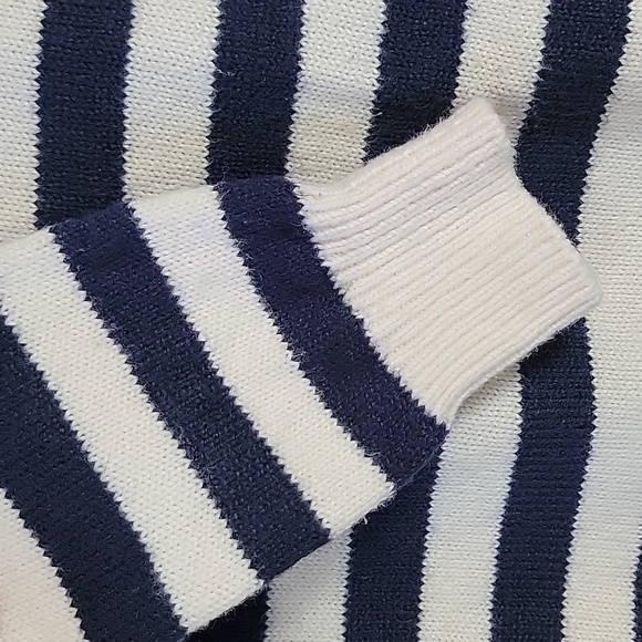 LOFT shoulder button striped sweater - Picture 4 of 11